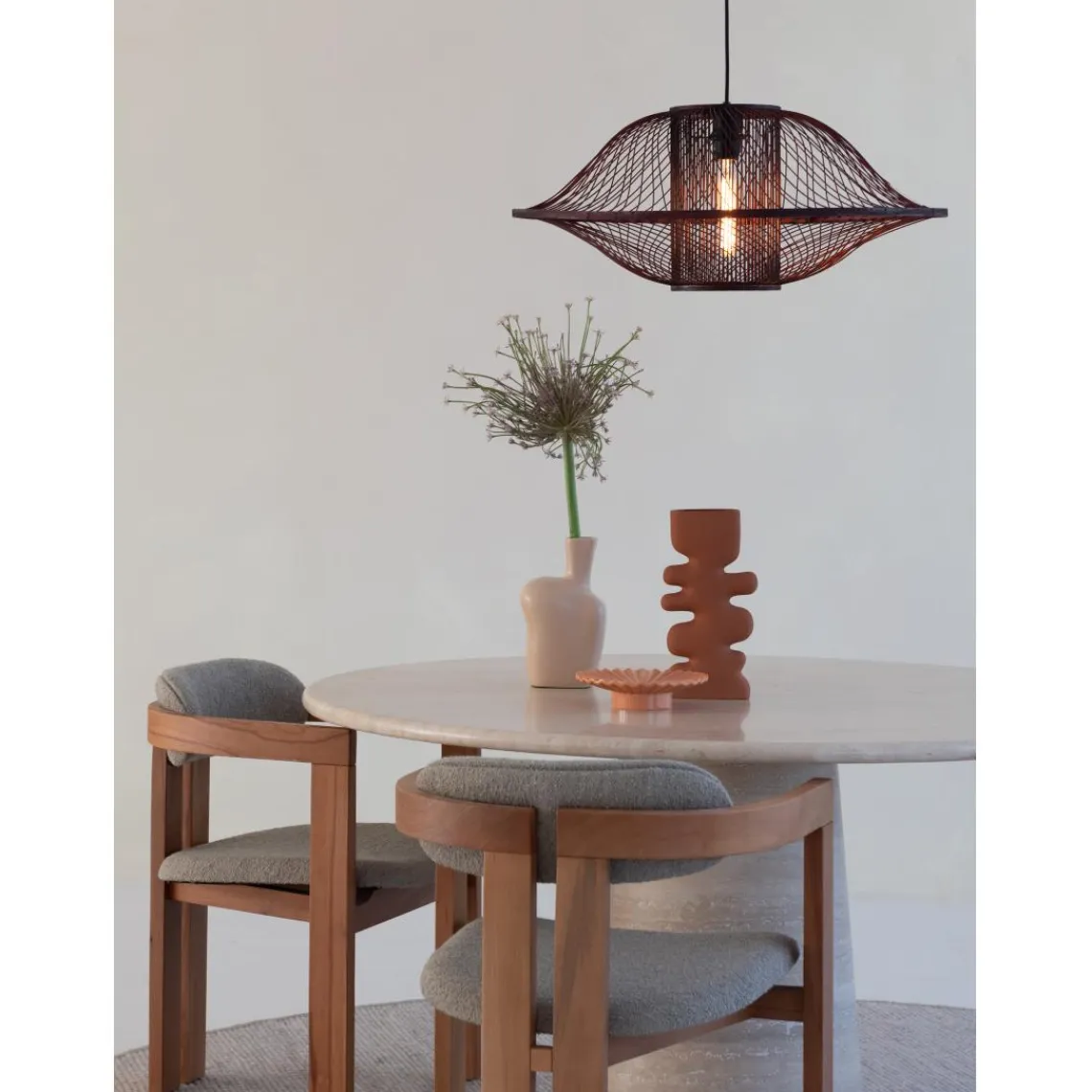 Good & Mojo Suspension Maui bambou abat-jour bordeaux Discount