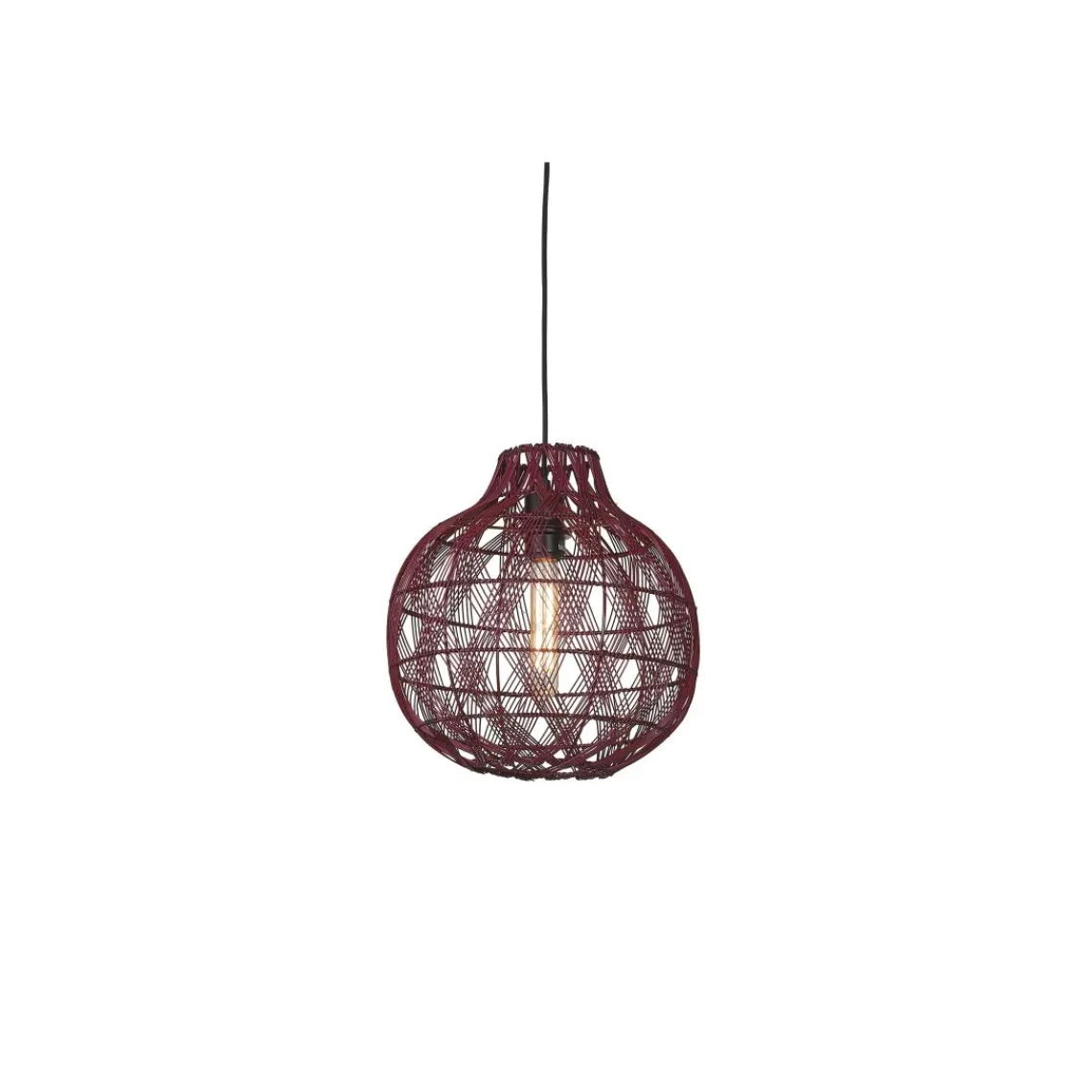 Good & Mojo Suspension Mendoza bambou abat-jour bordeaux Online