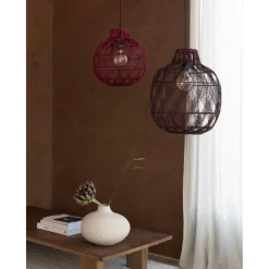 Good & Mojo Suspension Mendoza bambou abat-jour bordeaux Online