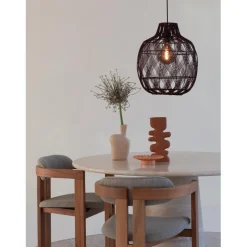 Good & Mojo Suspension Mendoza bambou abat-jour bordeaux Outlet