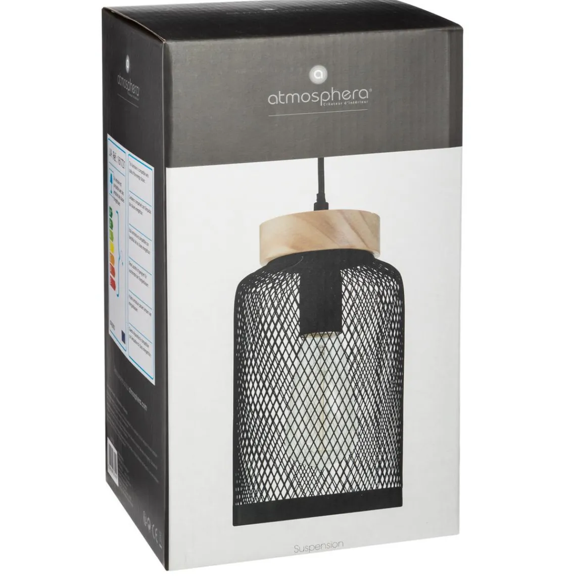 3S. x Home Suspension Métal / Bois Noir Zely Best