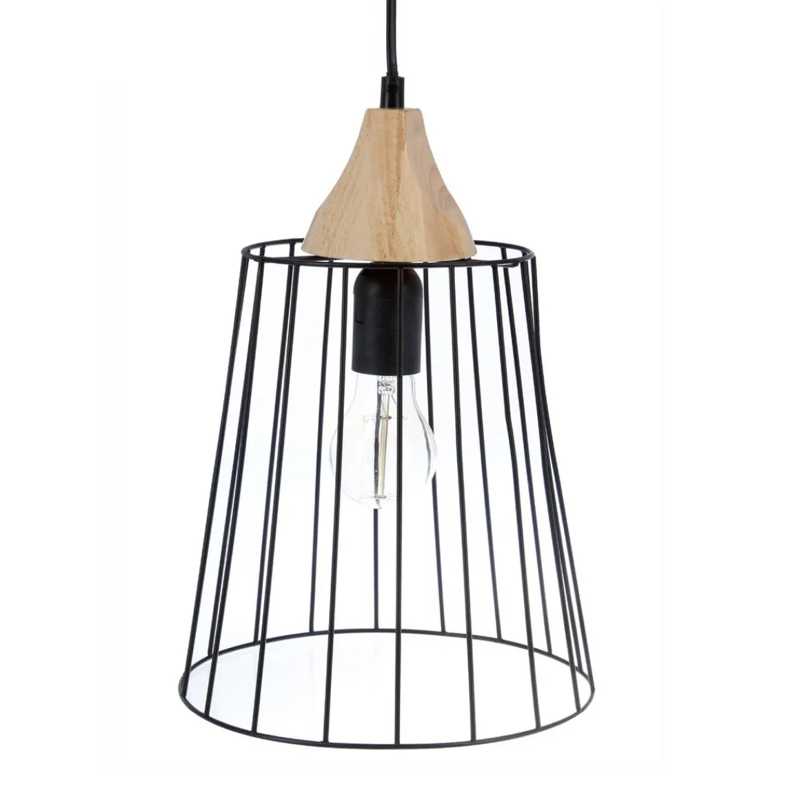 3S. x Home Suspension métal filaire noir et marron Clearance