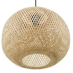 ALTEREGO Suspension ronde 'CASIMIRA MINI' en bambou naturel Hot