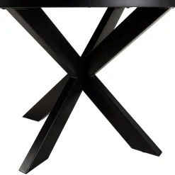 Macabane Table à manger 4 places couleur rouille effet pierre BASILE Discount