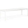 ALTEREGO Table à Manger blanche 2 rallonges KIMMIE Sale