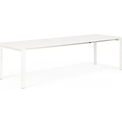 ALTEREGO Table à Manger blanche 2 rallonges KIMMIE Sale