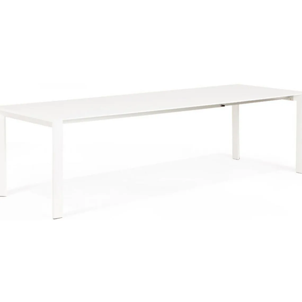 ALTEREGO Table à Manger blanche 2 rallonges KIMMIE Sale