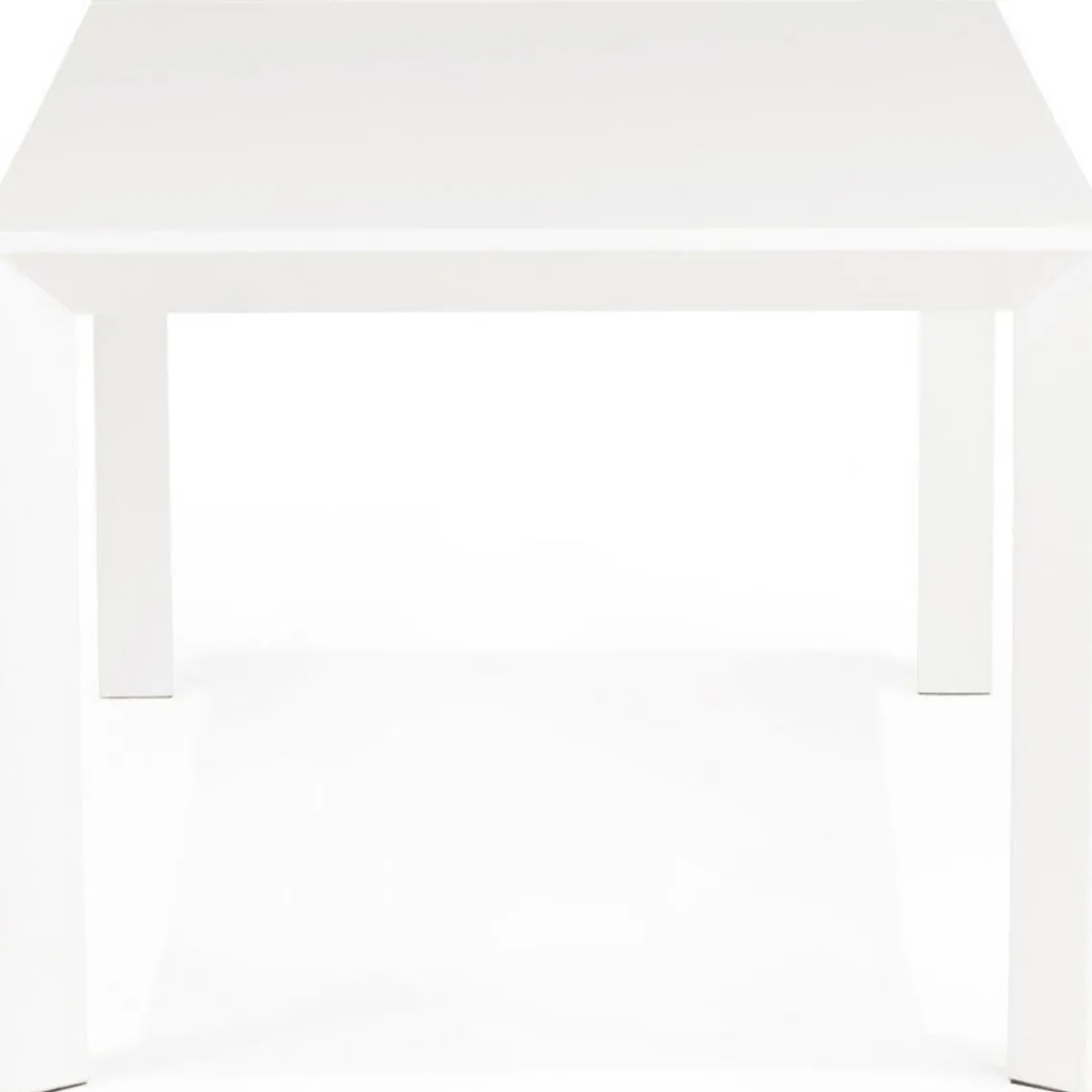 ALTEREGO Table à Manger blanche 2 rallonges KIMMIE Sale