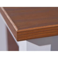 3S. x Home Table à manger en Pin massif Blanc Online