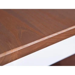 3S. x Home Table à manger en Pin massif Blanc Online