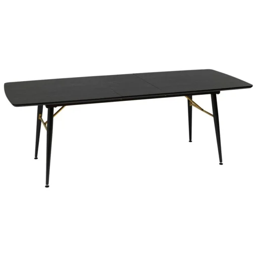 3S. x Home Table à manger extensible Aubrey noir Sale