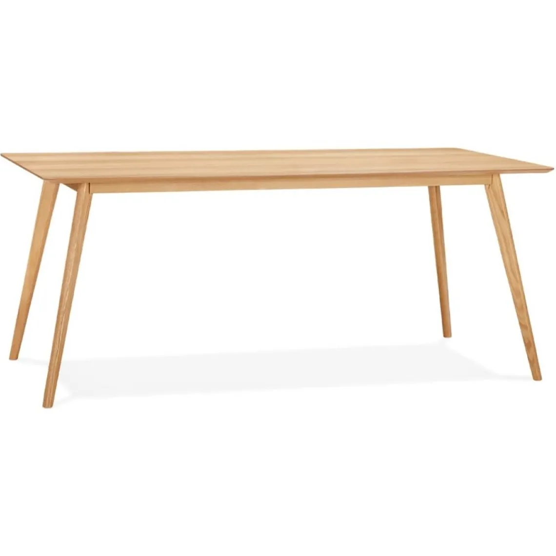 ALTEREGO Table à manger ou bureau design 'BARISTA' en bois style scandinave New