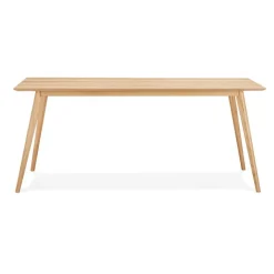 ALTEREGO Table à manger ou bureau design 'BARISTA' en bois style scandinave New