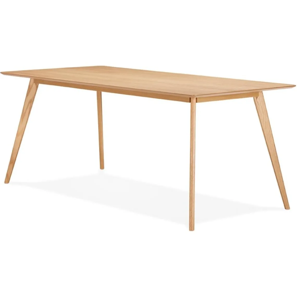 ALTEREGO Table à manger ou bureau design 'BARISTA' en bois style scandinave New