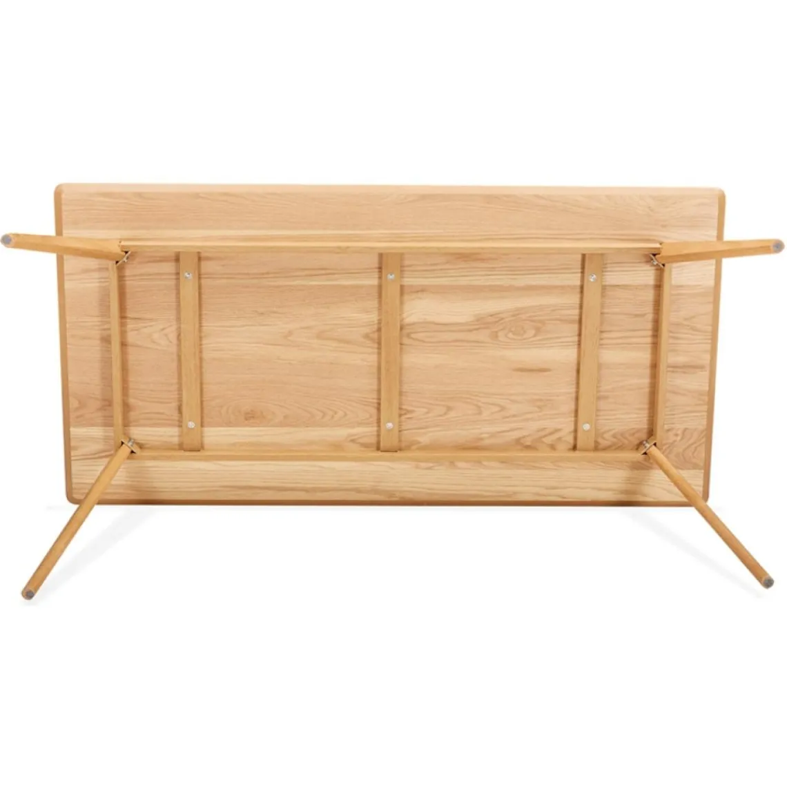 ALTEREGO Table à manger ou bureau design 'BARISTA' en bois style scandinave New