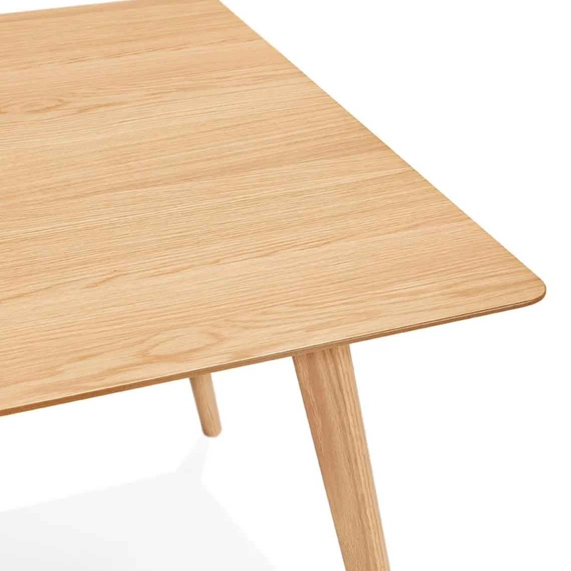 ALTEREGO Table à manger ou bureau design 'BARISTA' en bois style scandinave New