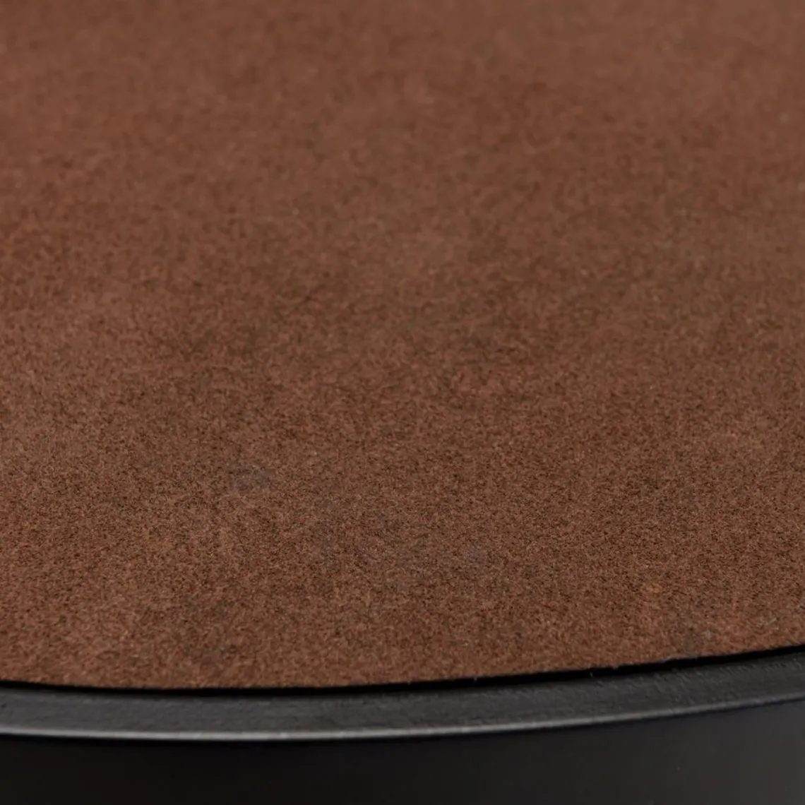 Macabane Table à manger ovale couleur rouille et effet pierre BASILE Clearance