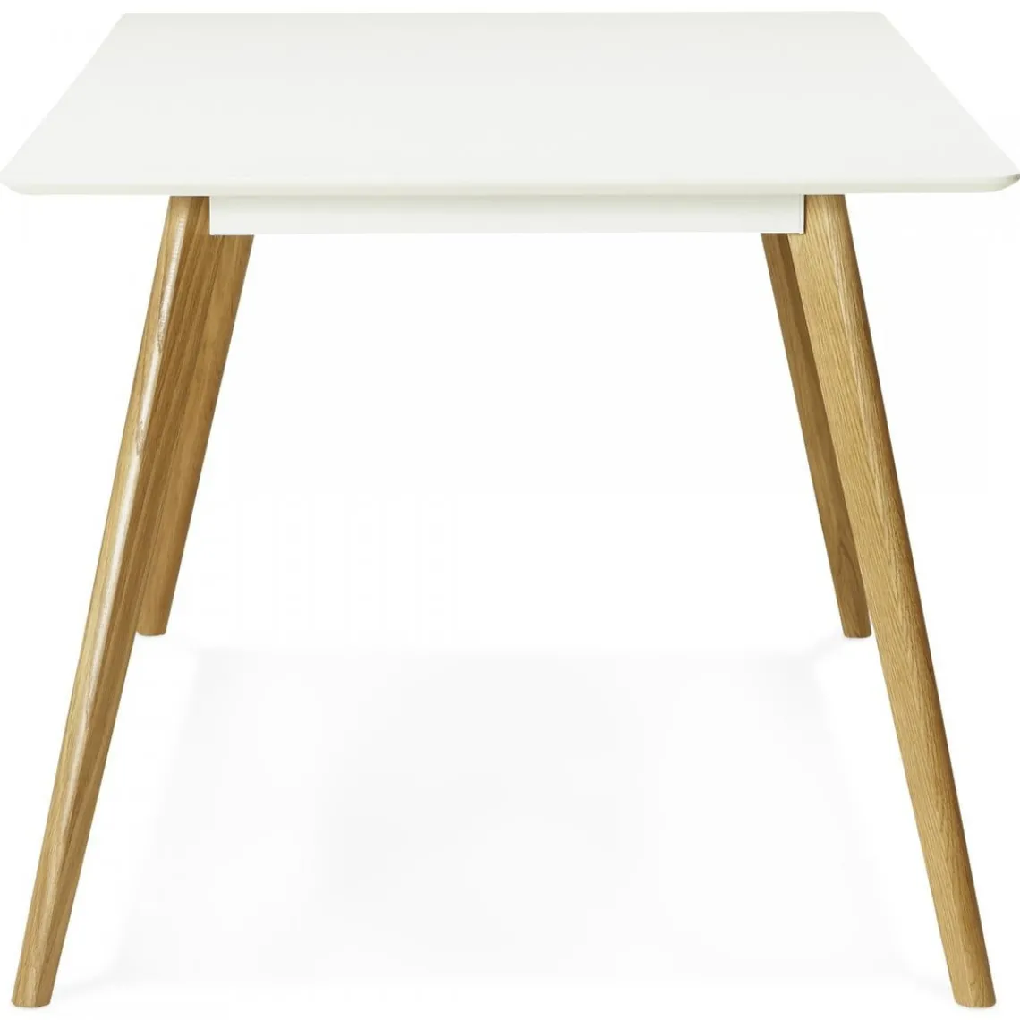 ALTEREGO Table à Manger rectangulaire blanche pieds bois CANDY Sale