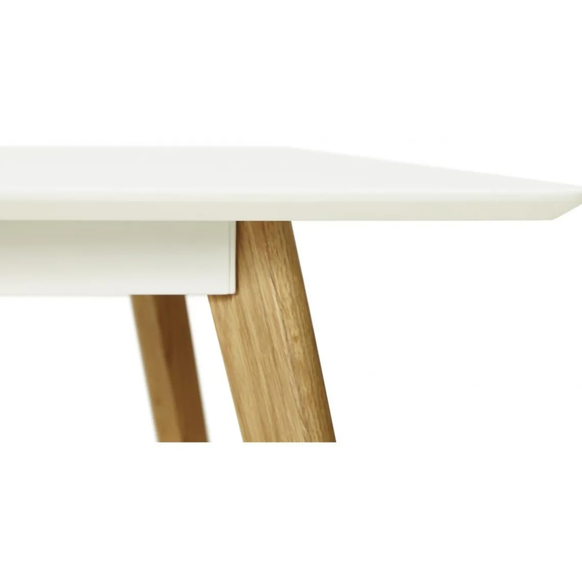 ALTEREGO Table à Manger rectangulaire blanche pieds bois CANDY Sale