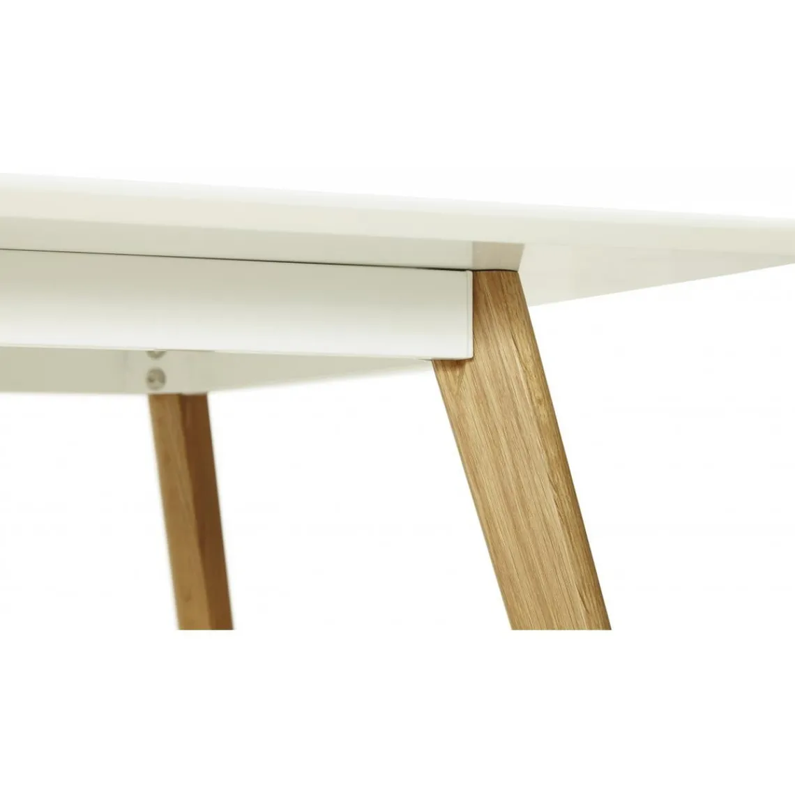 ALTEREGO Table à Manger rectangulaire blanche pieds bois CANDY Sale