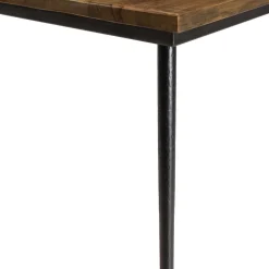 Macabane Table à manger rectangulaire en bois mahogany KIARA Discount