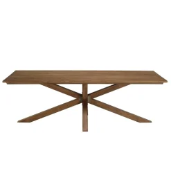 Macabane Table à manger rectangulaire 240x100cm en bois teck recyclé New