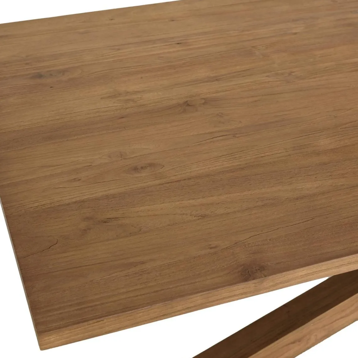 Macabane Table à manger rectangulaire 240x100cm en bois teck recyclé New