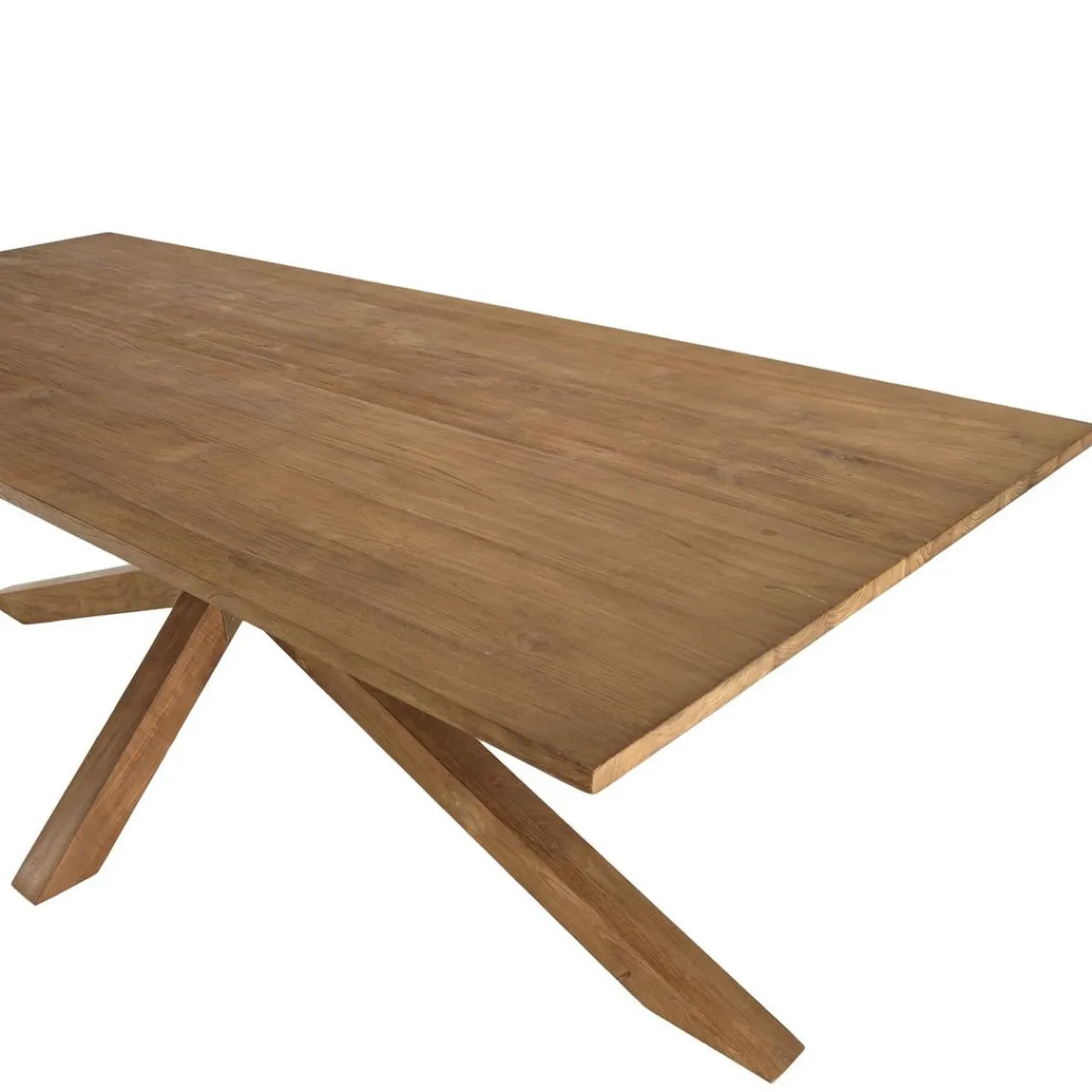 Macabane Table à manger rectangulaire 240x100cm en bois teck recyclé New
