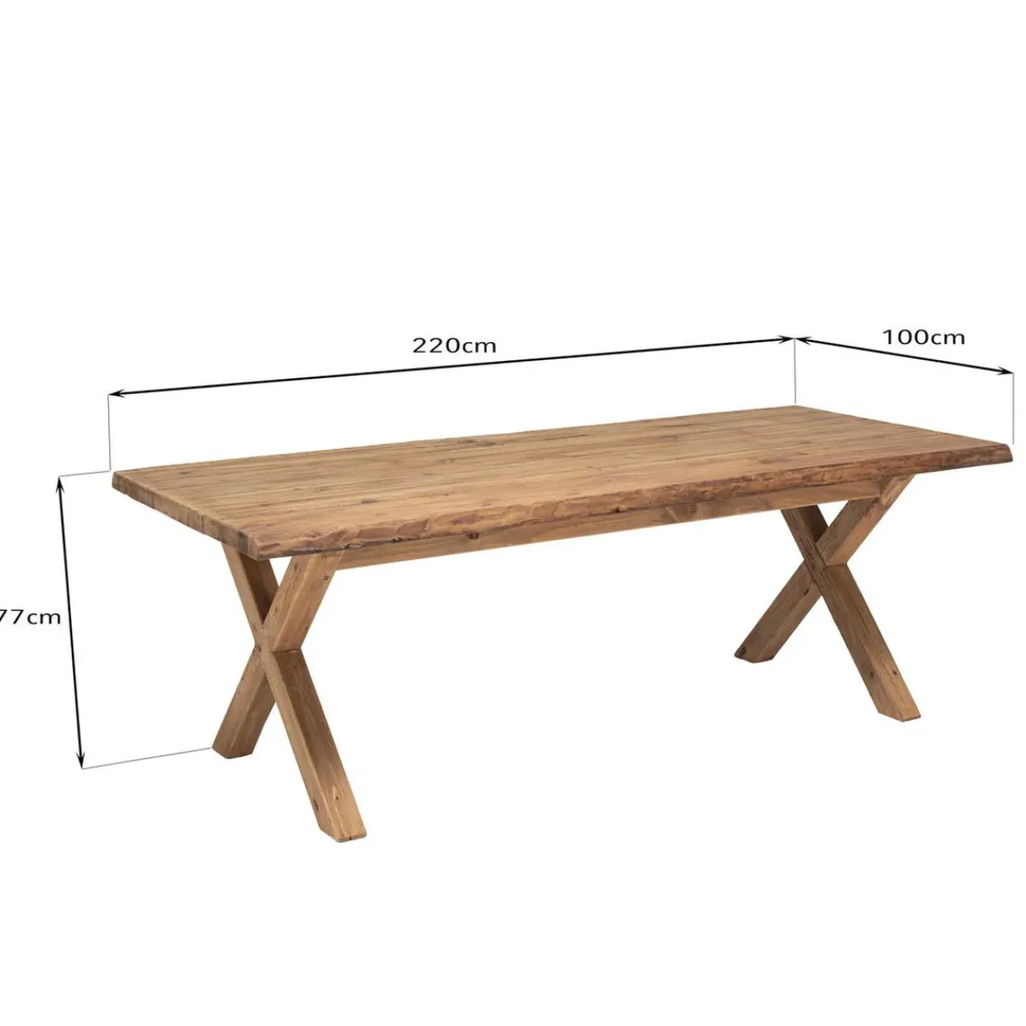 Macabane Table à manger rectangulaire bois Pin recyclé. Sale