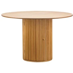 Nordlys Table a Manger 6 personnes Ronde Bois Marron Hot