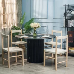 3S. x Home Table a Manger 6 personnes Ronde Bois Online