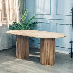 3S. x Home Table a Manger 6 personnes Ovale Bois Best