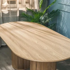 3S. x Home Table a Manger 6 personnes Ovale Bois Best