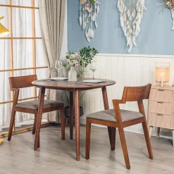 3S. x Home Table a Manger 4 personnes Ronde Bois Best