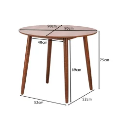 3S. x Home Table a Manger 4 personnes Ronde Bois Best