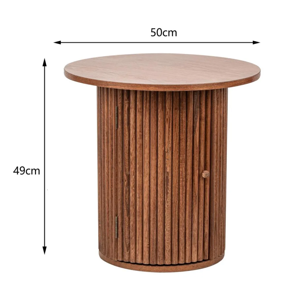 3S. x Home Table Appoint Bout de Canape Rangement en Bois