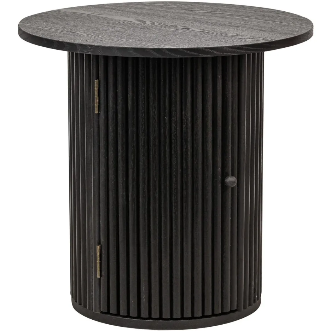 3S. x Home Table Appoint Bout de Canape Rangement en Bois noir Discount