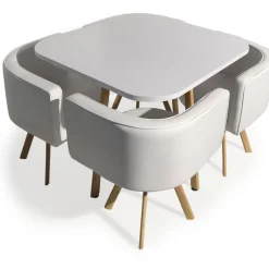 3S. x Home table avec chaises encastrables Frederiksberg Hot