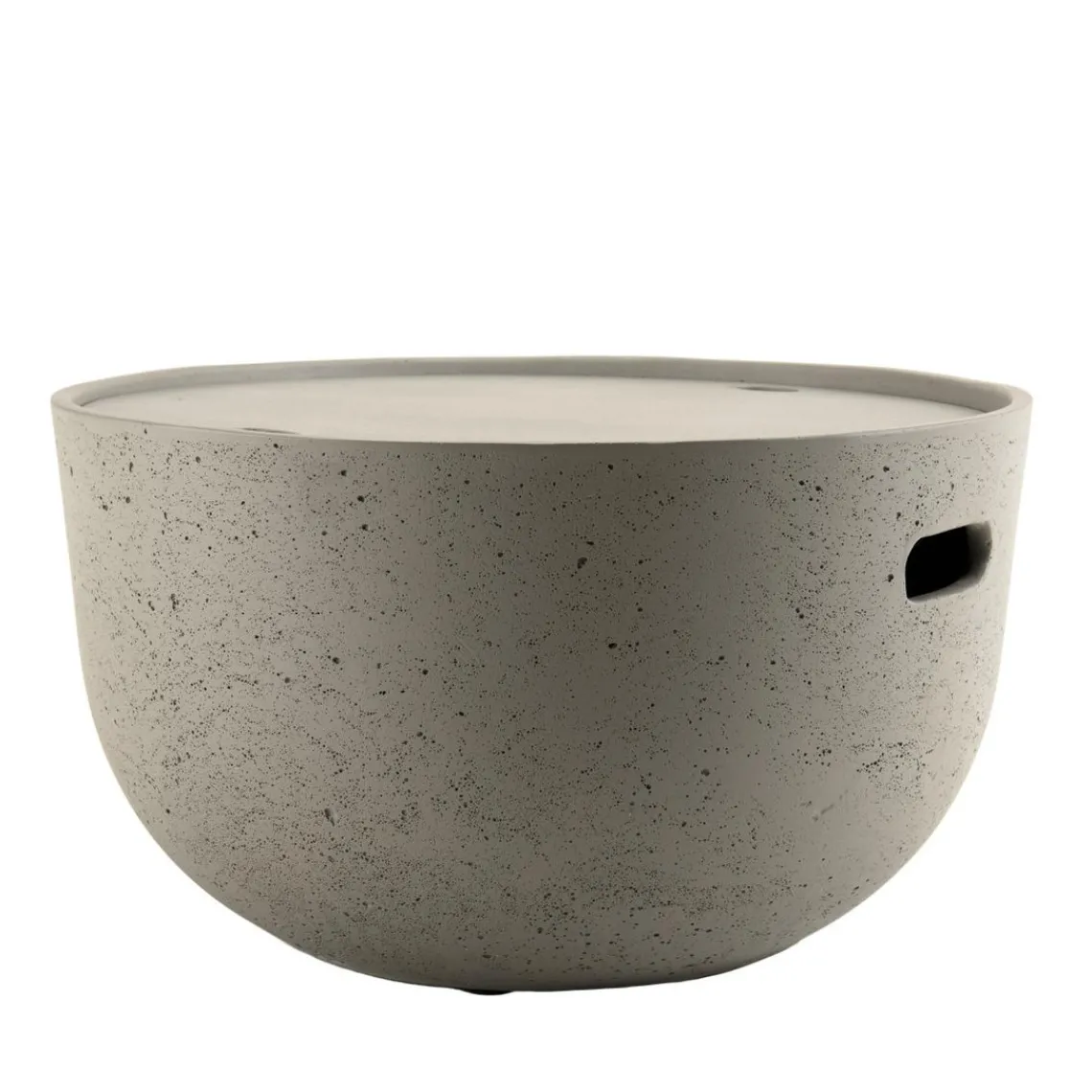 Macabane Table basse de jardin ronde 58x58 cm béton New