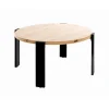 3S. x Home Table basse en tube d'acier peint par poudrage en noir, plateau en MDF Online