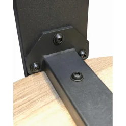 3S. x Home Table basse en tube d'acier peint par poudrage en noir, plateau en MDF Online