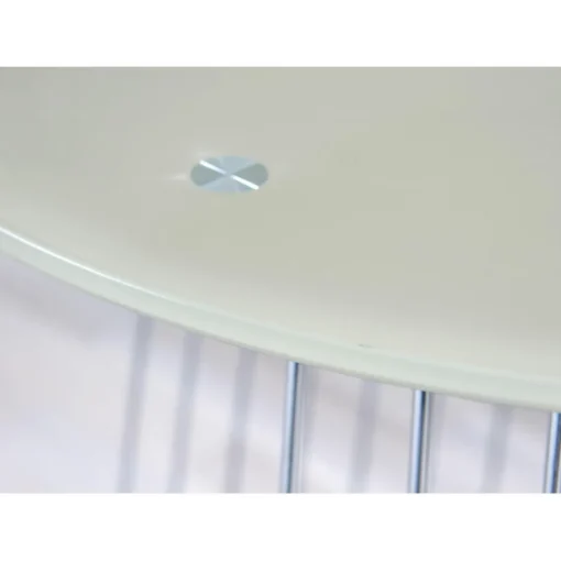 3S. x Home Table Basse en verre et Métal Chromé D50 cm Marron Outlet