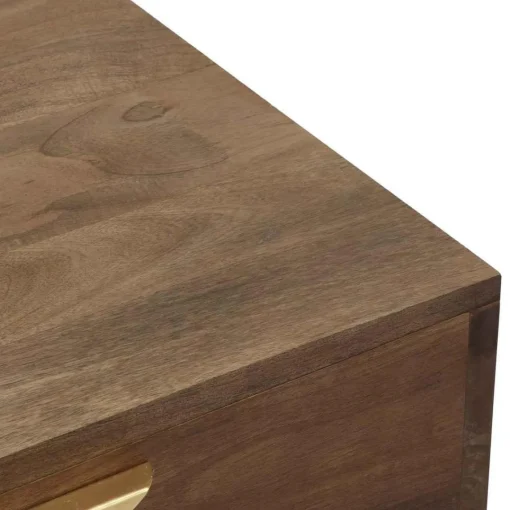 3S. x Home Table Basse FIRMIN Marron Et Métal Or Online