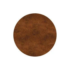 3S. x Home Table basse magnétique ronde à rebord Bipolart Métal Blanc avec 1 Top Effet simili de vachette Outlet