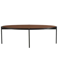 Macabane Table basse ovale couleur rouille effet pierre BASILE New
