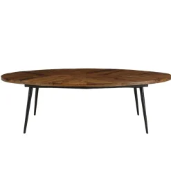 Macabane Table basse ovale plateau chevrons KIARA Online