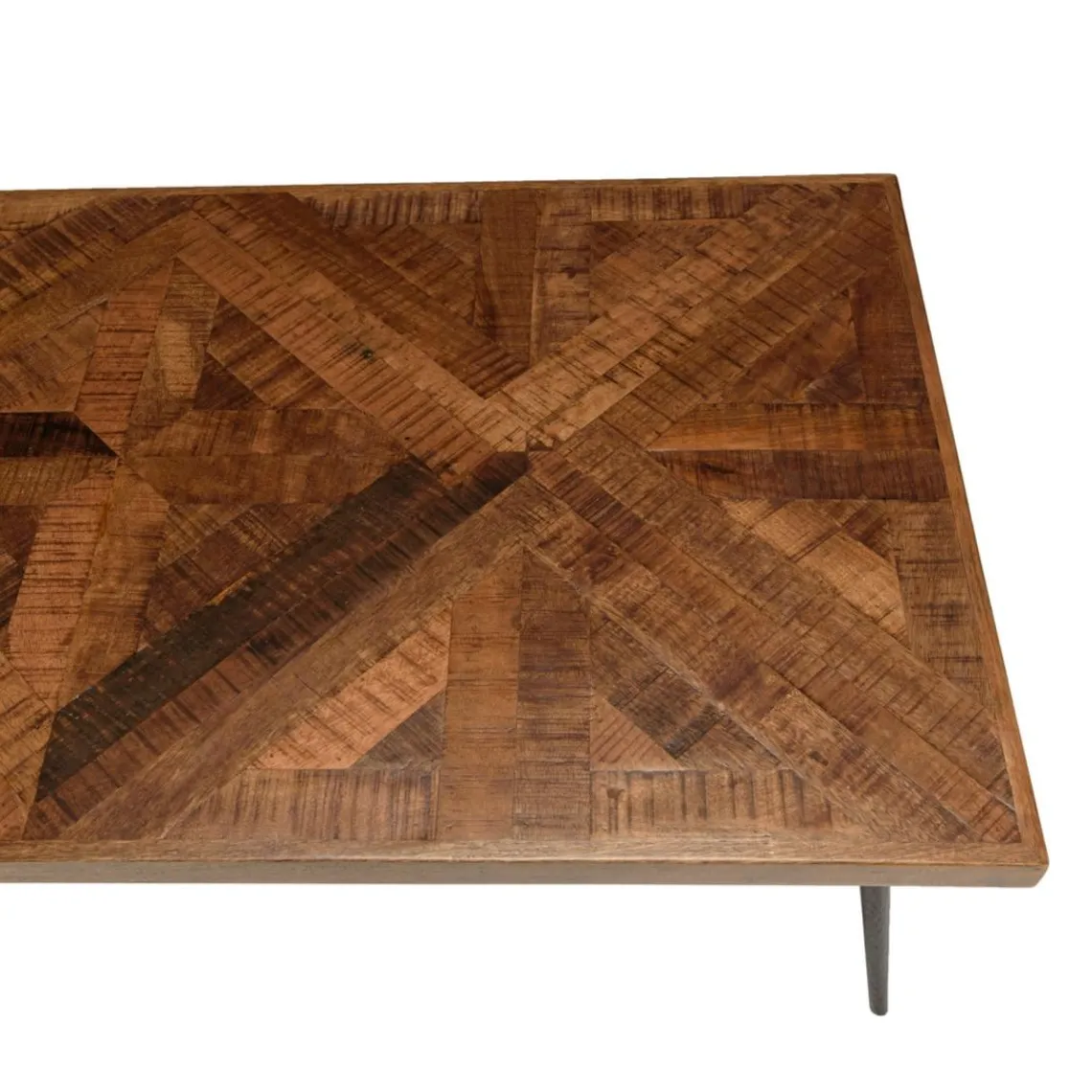 Macabane Table basse rectangulaire en bois pieds métal KIARA Best