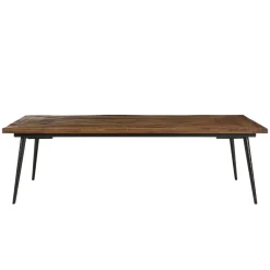 Macabane Table basse rectangulaire en bois recyclé formes géométriques KIARA New
