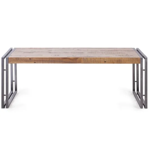 3S. x Home Table basse rectangulaire en bois Discount