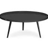 3S. x Home Table basse ronde à rebord Bipolart Métal Noir Outlet